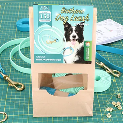 DIY-pakket voor het maken van een hondenriem van biothane met 2 kleuren