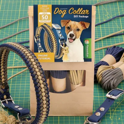 Paracord diy pakket voor hondenhalsbanden voor middelgrote honden