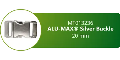 Alu Max aluminium silver buckle 20 mm
