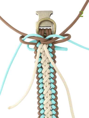 hoe werk je een paracord knoop af?