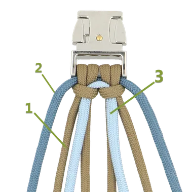 paracord halsband hond